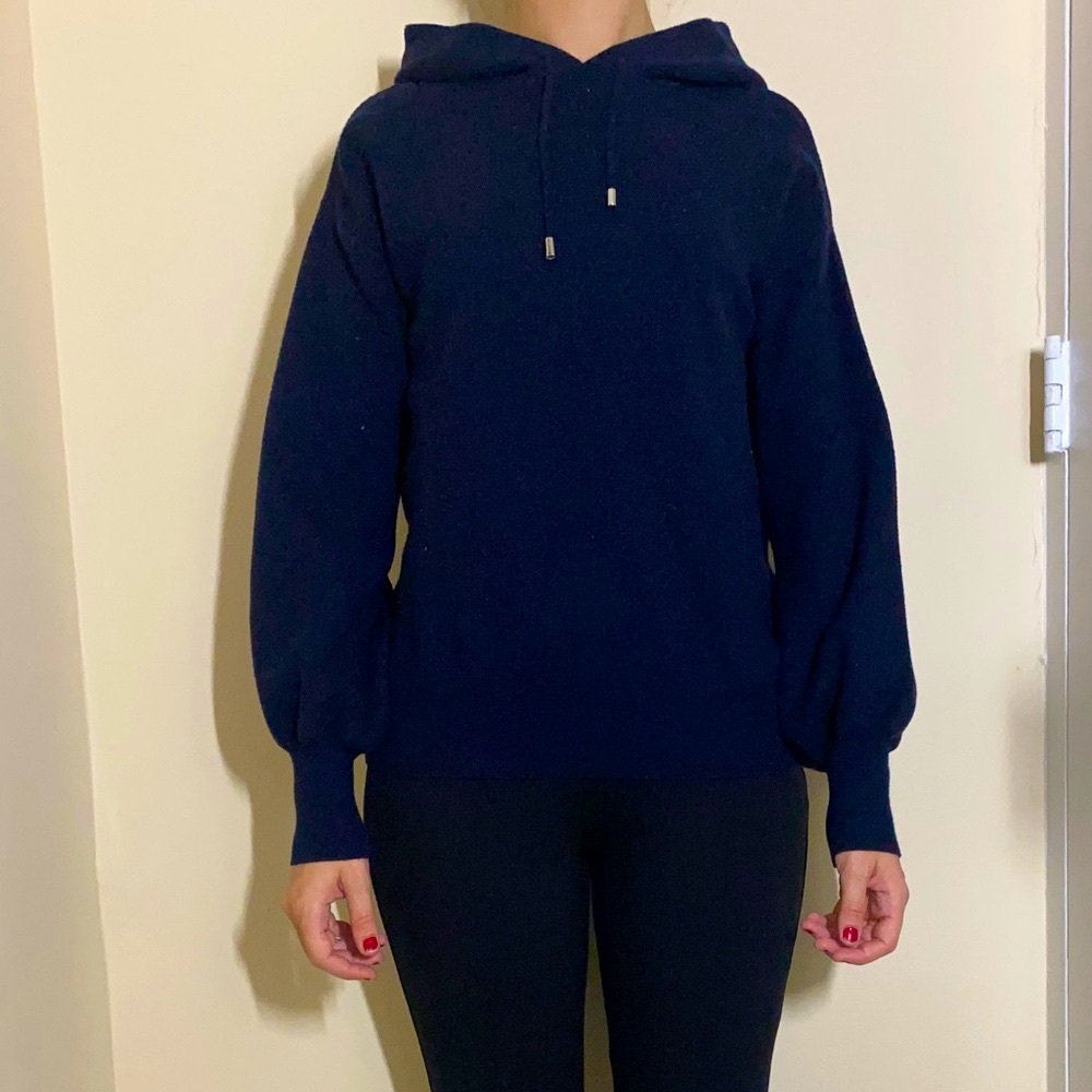 Magaschoni Balloon Sleeve Pullover Hoodie
